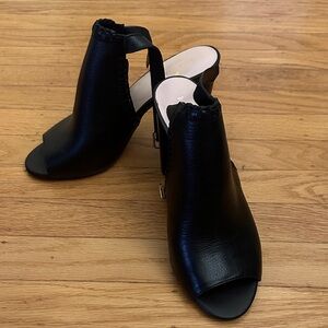 Kate Spade Black Peep-Toe Heels